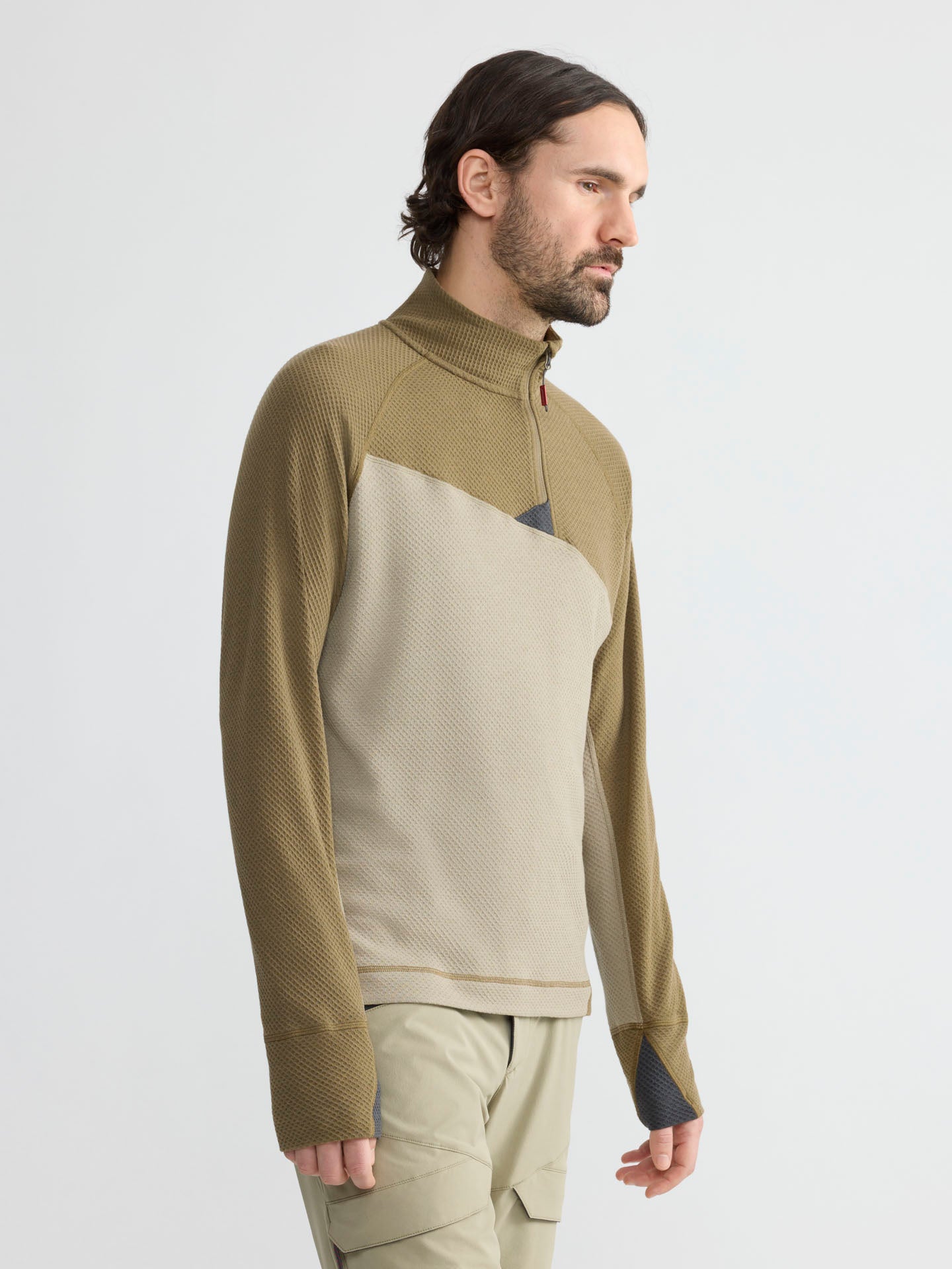 CHACOTT - 美品 stina type H half sleeve / maple サイズL Half-Zip Long-Sleeve Crop Top - Fabletics